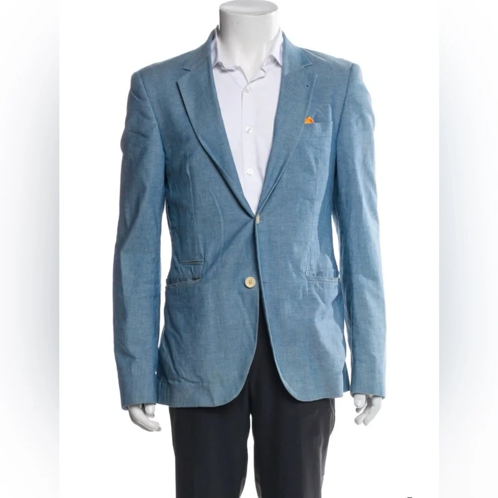 Shipley & Halmos Men's Blue Blazer (US 40, L) - Picture 1 of 4